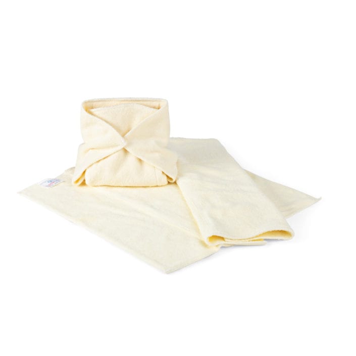 Towels and cloth nappys for babies