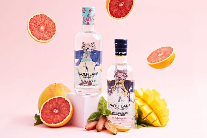 Wolf Lane Distillery Product Photography