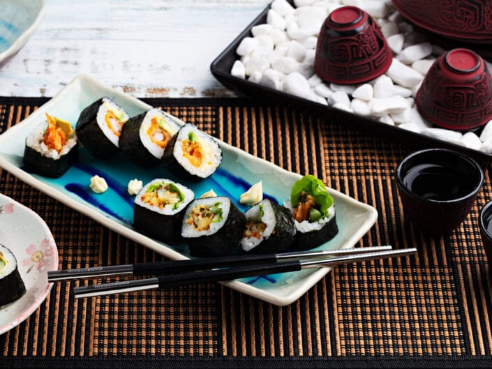Sushi Rolls Product Photography