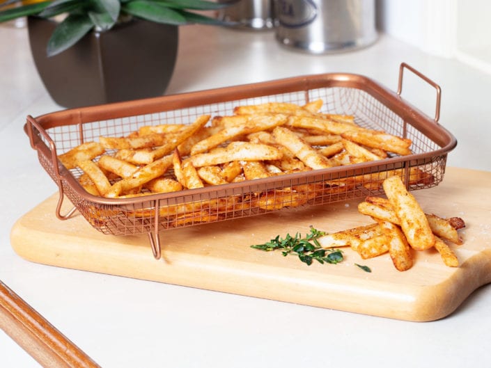 crispy golden fries food photography