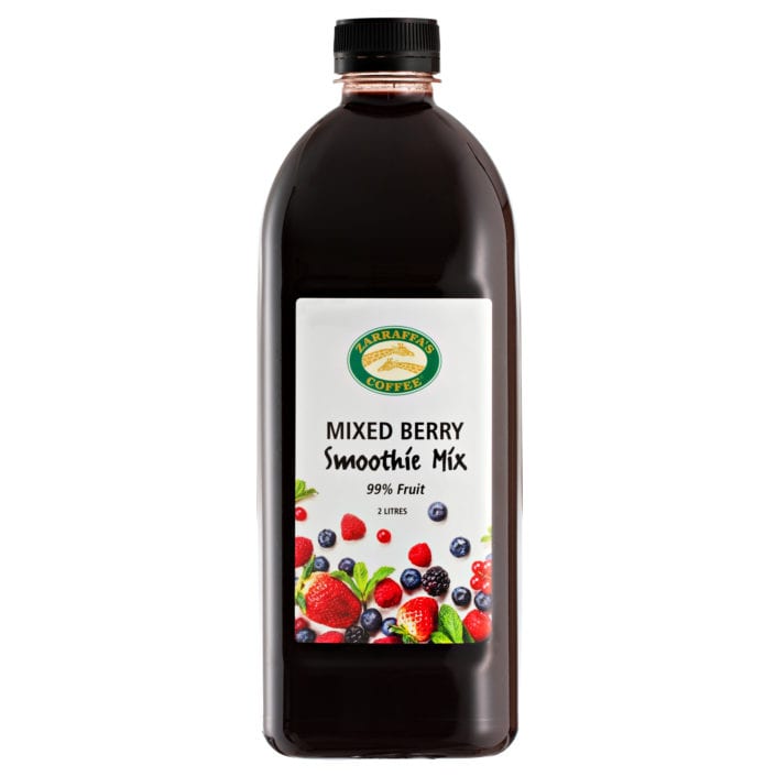 Zarraffas Mixed Berry Smoothie Mix Product Photography