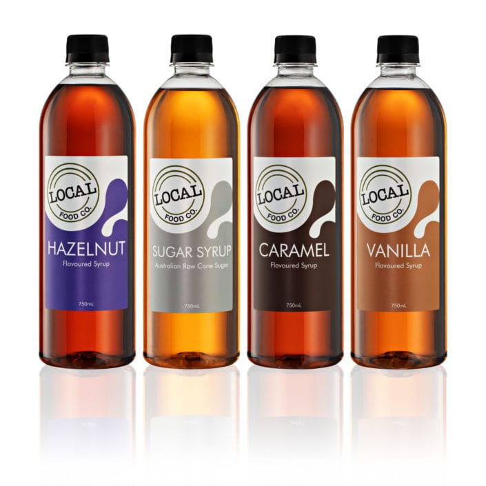 Local food co syrups product photography