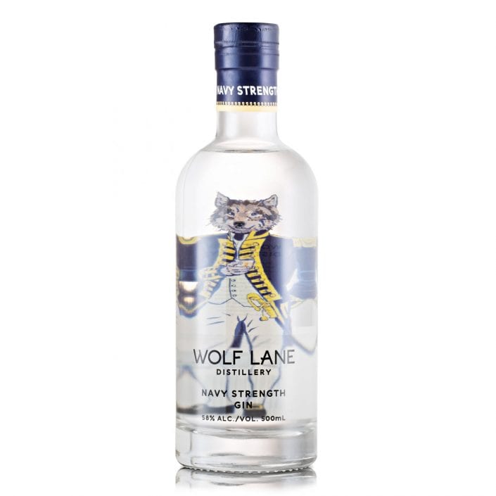 Wolf Lane Navy Gin Bottle