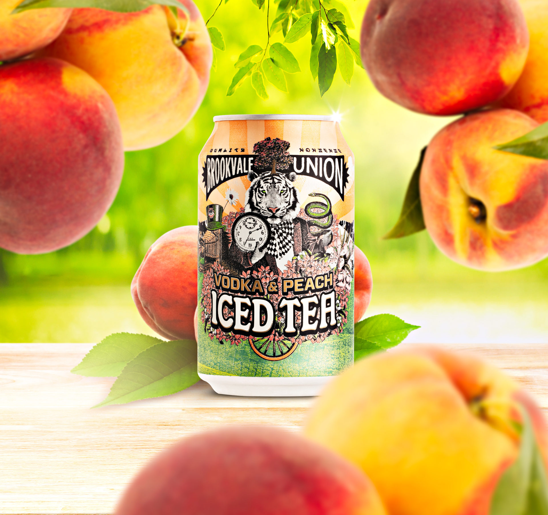 brookvale union peach iced tea product photo