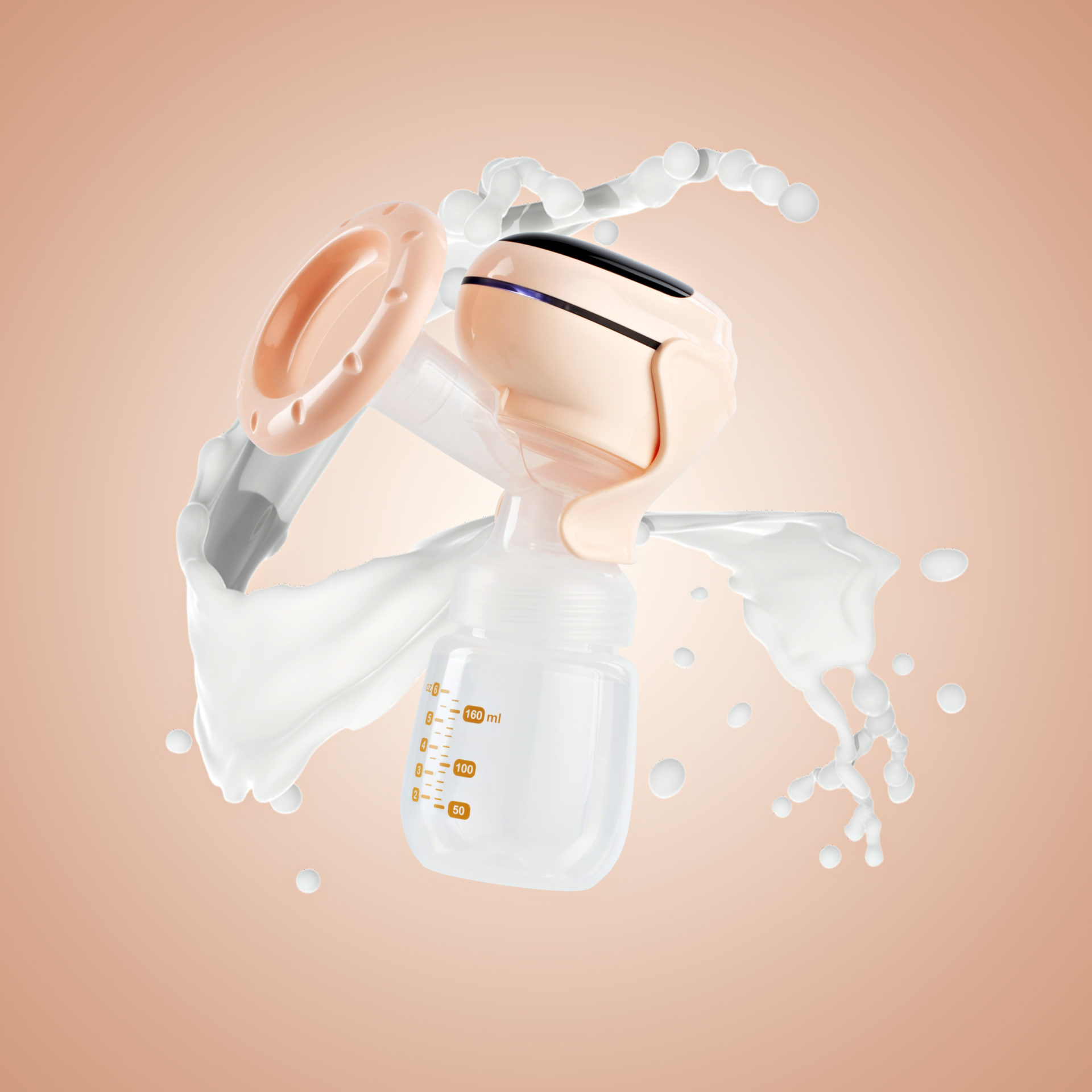breast pump product photography